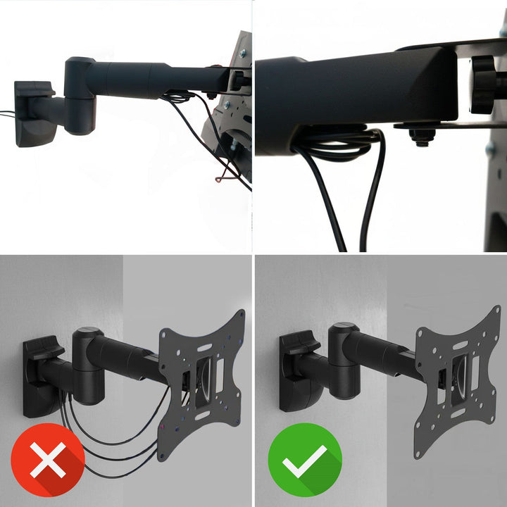 Maclean tv- eller skærmholder, universal, max. VESA 200x200, 13-42", 30 kg, sort, MC-503A B