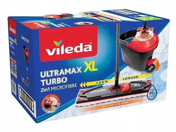VILEDA ROTERENDE MOPPE Flad Ultramax Turbo XL 42 CM!