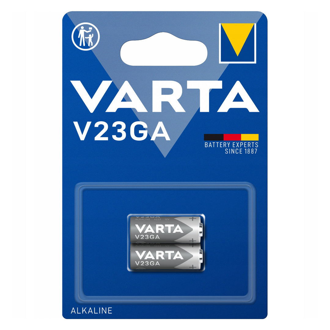 12 V Barta V23GA 23A alkalibatteri til fjernbetjeninger og alarmer – 2 stk.