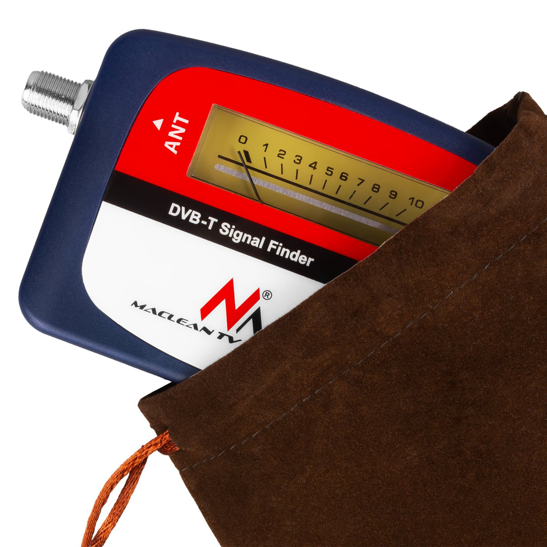DVB-T Maclean MCTV-627 tv-måler, etui, 25 cm F-F-kabel
