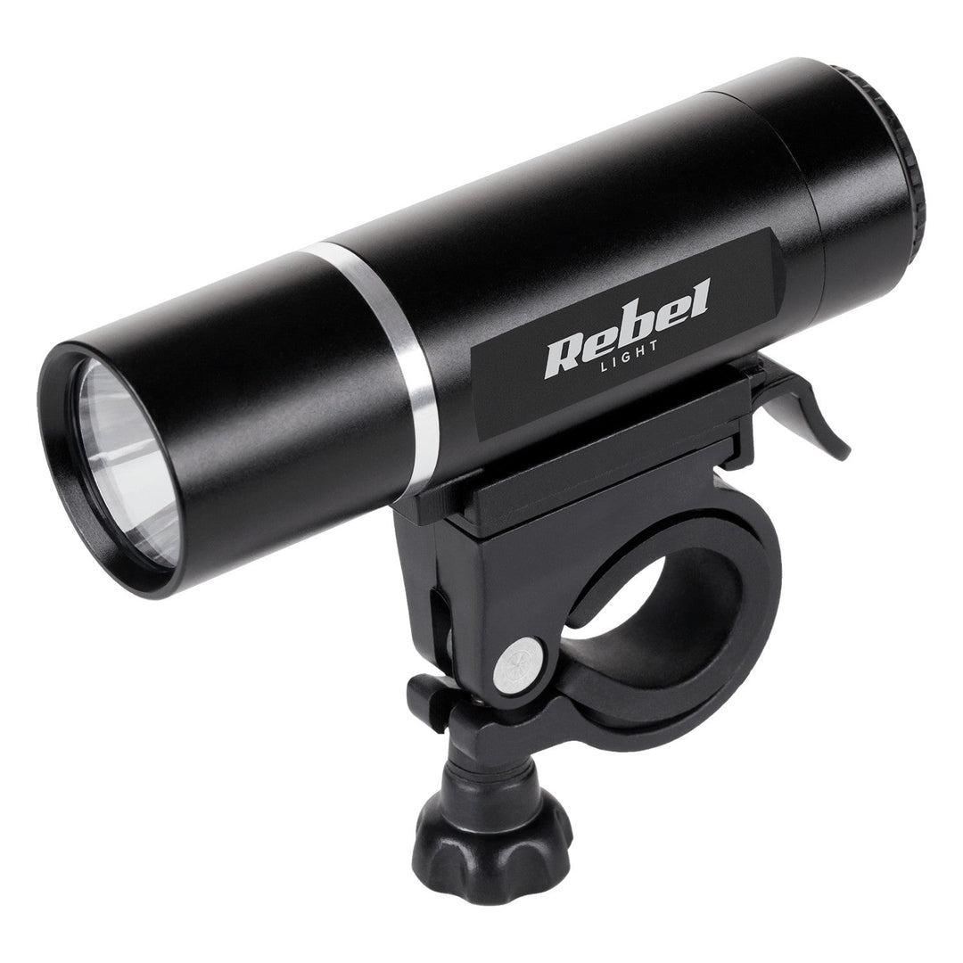 URZ0015 cykellygtsæt, foran 1x LED 3W + bag 3x LED, batteridrevet Rebel