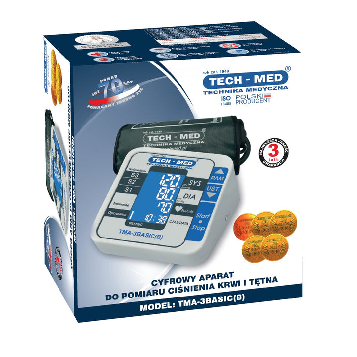 Elektronisk blodtryksmåler til overarmen TMA-3Basic B Techmed