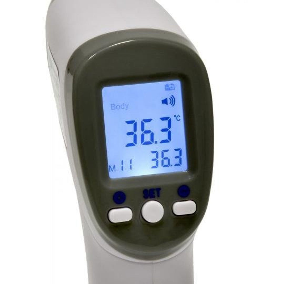 Tech-Med berøringsfri termometer, LCD-display, hukommelse til 32 resultater, TM-F03BB