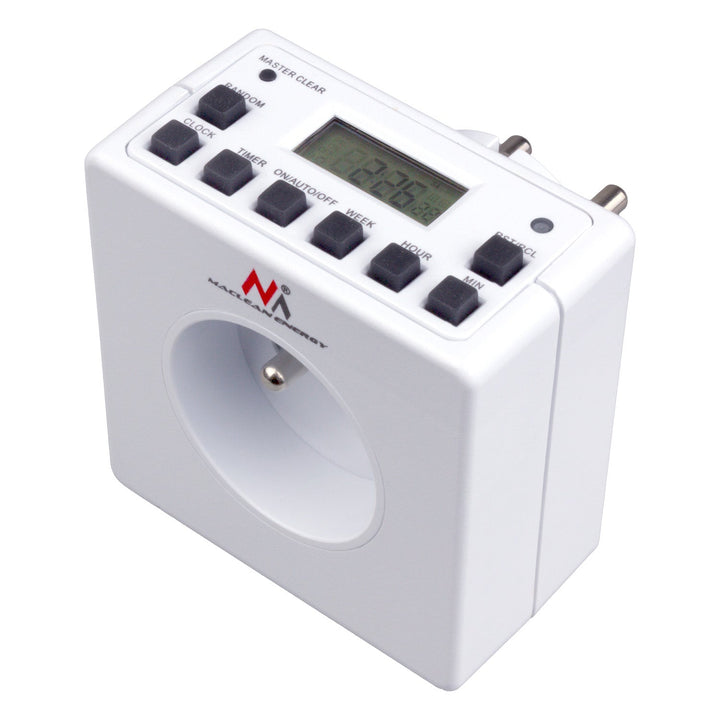 Digital timer, tilfældig funktion, tidtager, 10 programmer, maks. 156 programmer, type E, 3600 W, Maclean MCE30