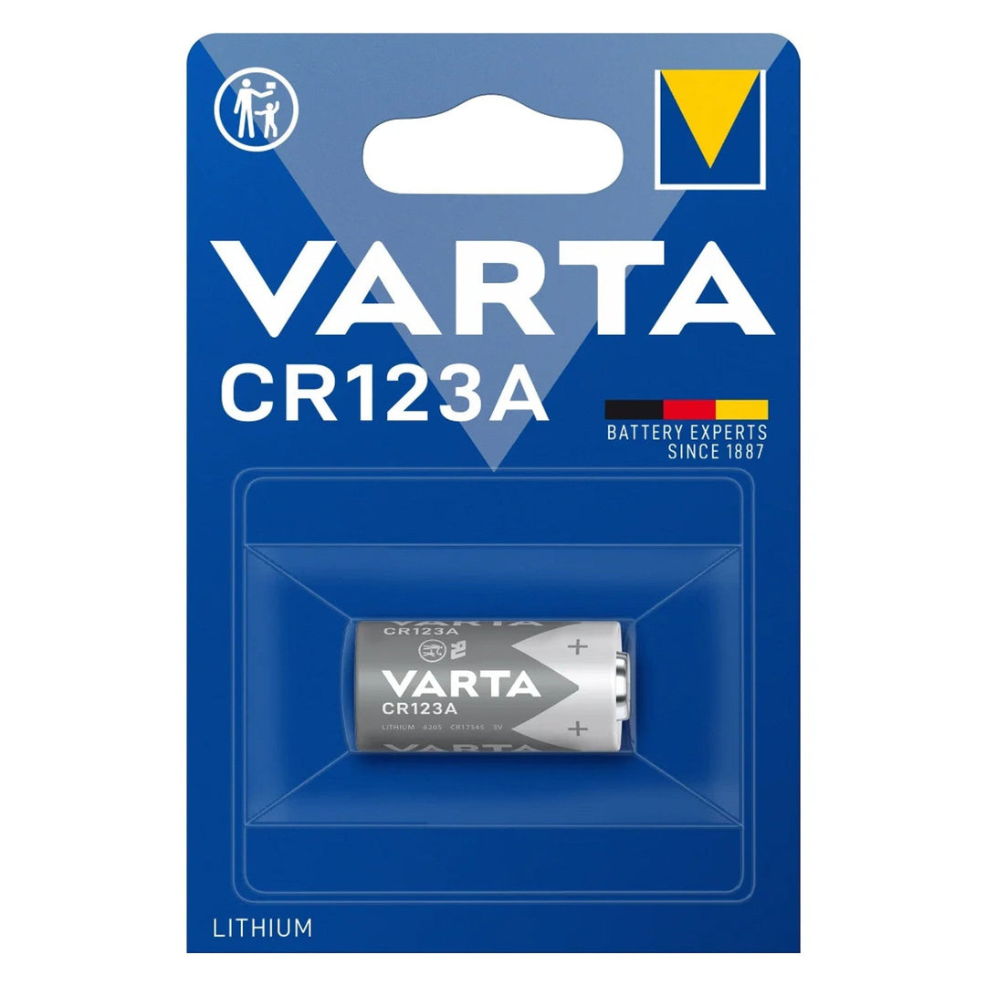 Varta CR123 3V 1430 mAh lithiumbatteri til elektroniske enheder