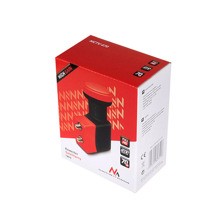 High Gain Konverter Maclean MCTV-670 satellit twin