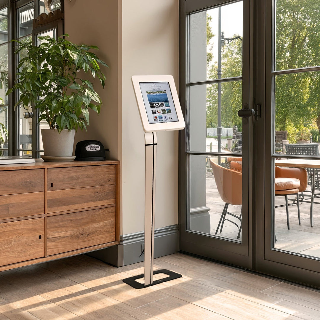 Maclean reklameholder til tablet, gulvmodel med lås, universal, 9,7"-10,1", MC-645