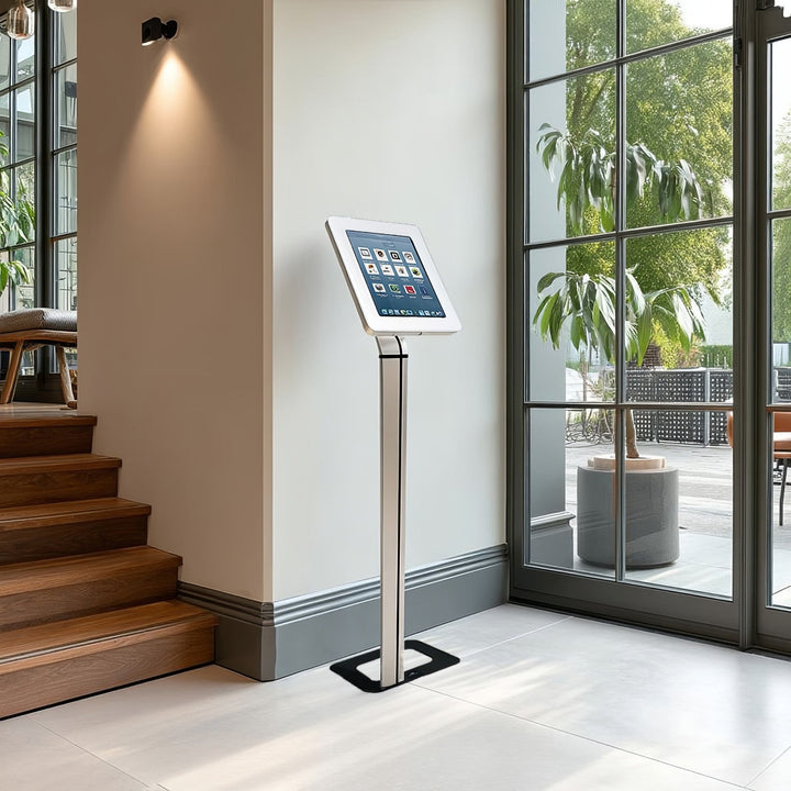Maclean reklameholder til tablet, gulvmodel med lås, universal, 9,7"-10,1", MC-645
