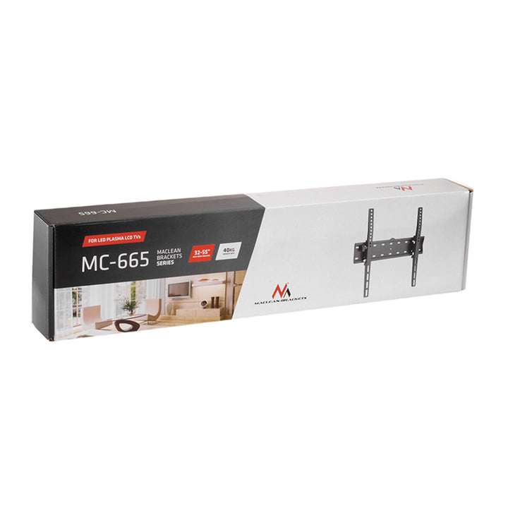 Maclean tv-beslag, maks. VESA 400x400, 32-75", op til 40 kg, sort, MC-665