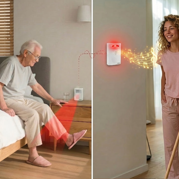 Original trådløs mini-alarm GB3400, IP44, op til 120 m