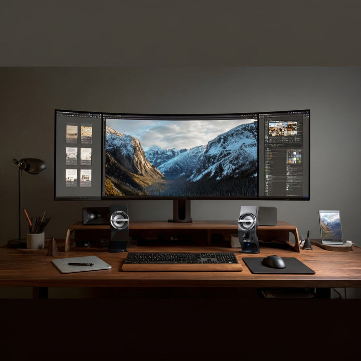 Audiocore 6W computerhøjttalere, USB, sort, AC805
