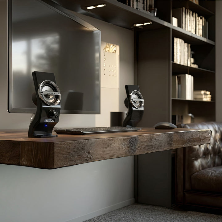 Audiocore 6W computerhøjttalere, USB, sort, AC805