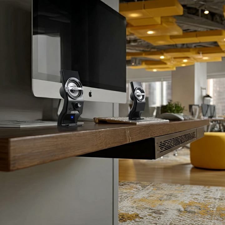 Audiocore 6W computerhøjttalere, USB, sort, AC805