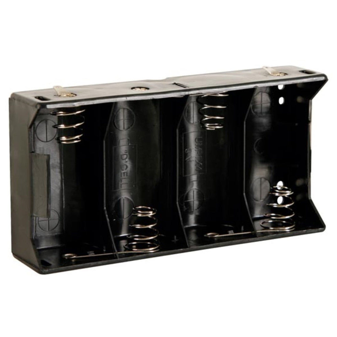 Kurv til batterier 4xR20 D flade til lodning Velleman BH443D