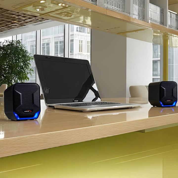 6W USB-computerspeakers Blue&Black Audiocore AC865 B
