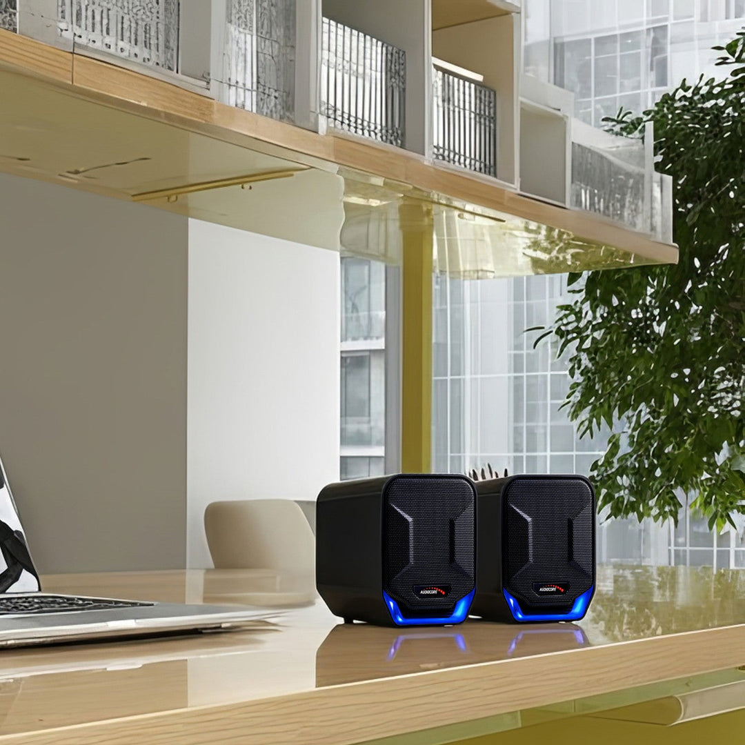 6W USB-computerspeakers Blue&Black Audiocore AC865 B