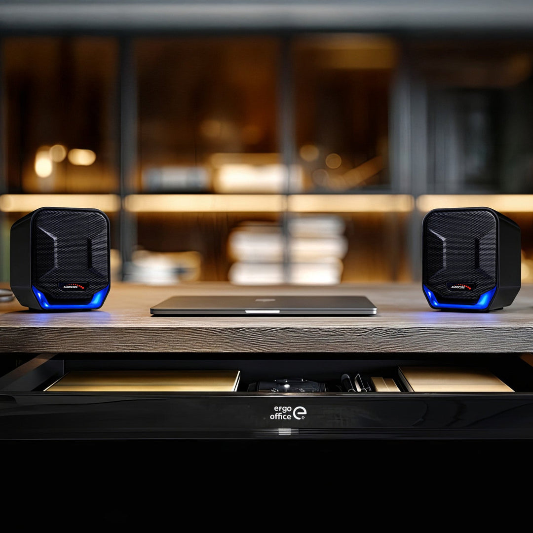 6W USB-computerspeakers Blue&Black Audiocore AC865 B