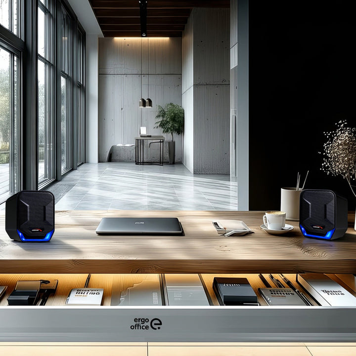 6W USB-computerspeakers Blue&Black Audiocore AC865 B