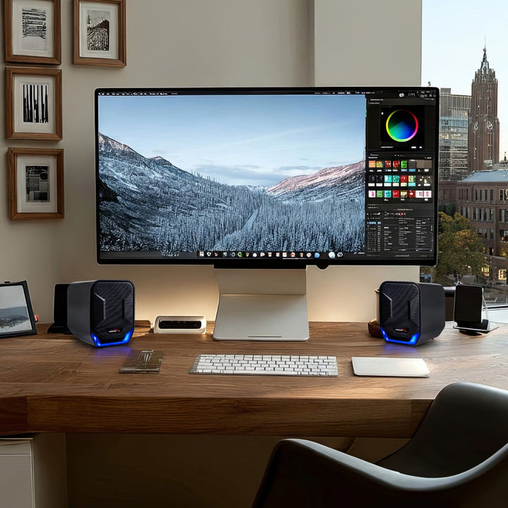 6W USB-computerspeakers Blue&Black Audiocore AC865 B