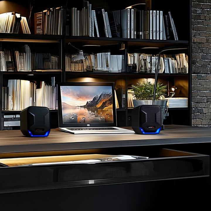 6W USB-computerspeakers Blue&Black Audiocore AC865 B