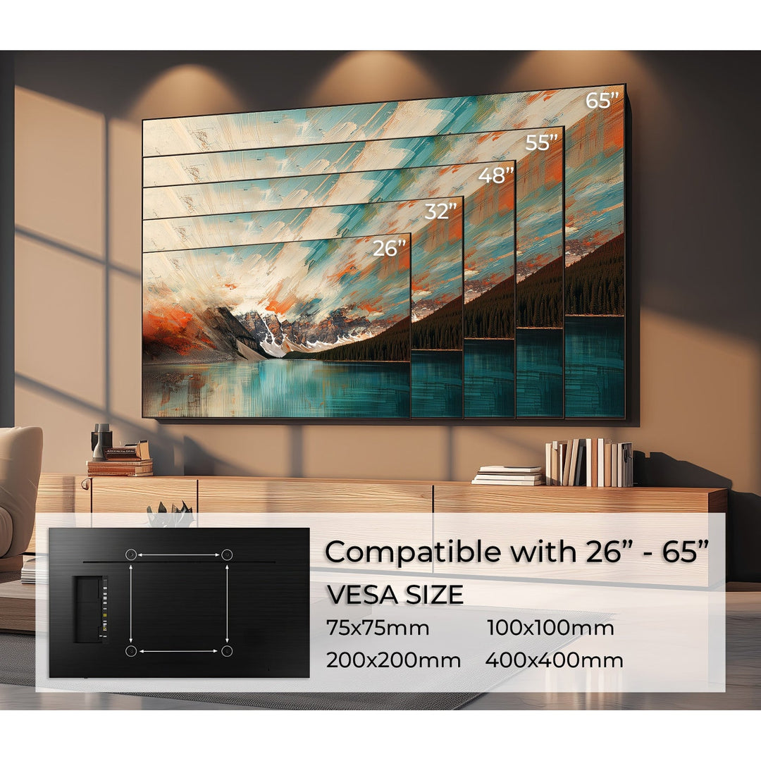 TV-holder til 26-65" 45 kg maks. VESA 400x400 sort