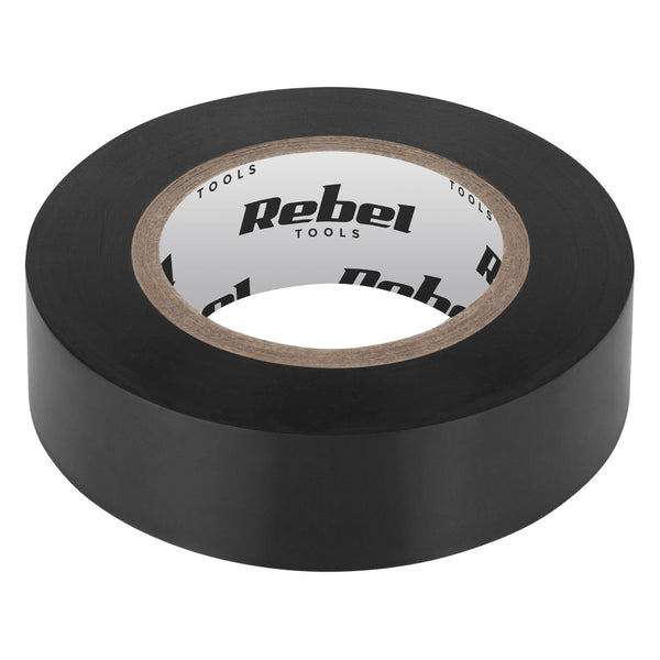 REBEL isolerende tape (0,13 mm x 19 mm x 10 yd) sort