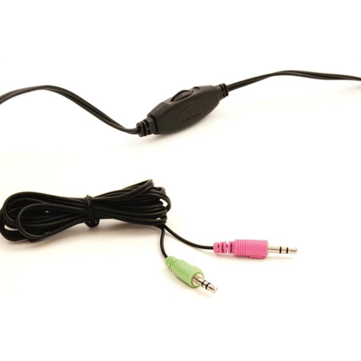 Hovedtelefoner med mikrofon Eminent, lydstyrkeregulering, 3,5 mm jackstik, EM3563