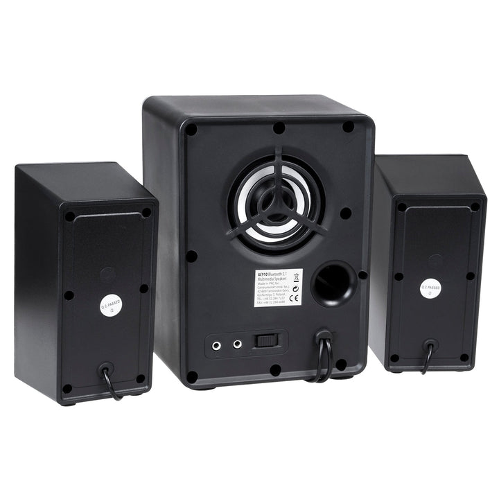 Audiocore AC910 Bluetooth 2.1 højttalersæt FM-radio, TF-kortindgang, AUX, USB-strømforsyning
