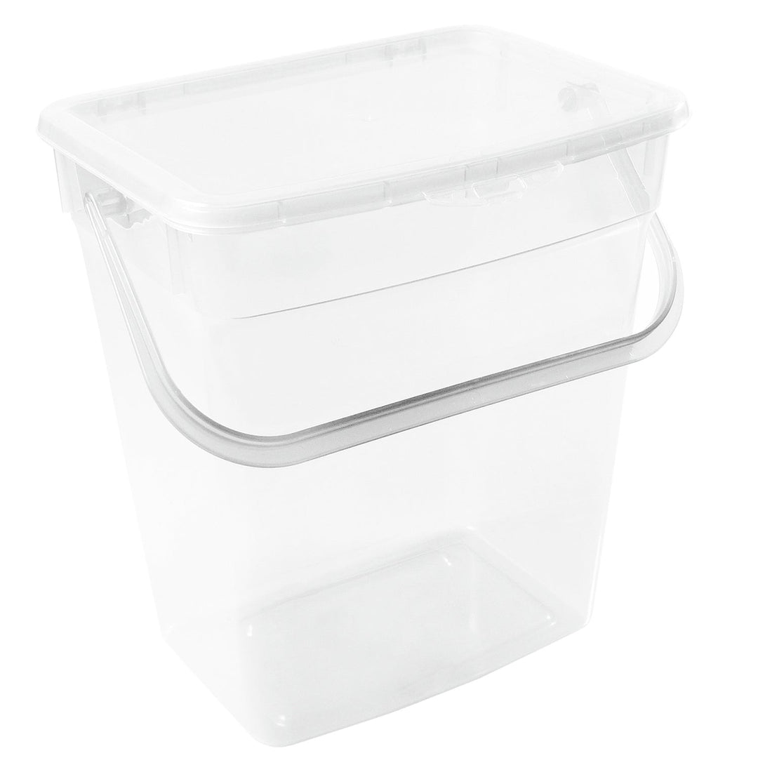 Plast Team 10L pulverbeholder, gennemsigtig