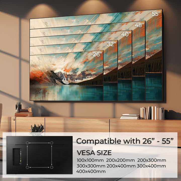 TV-holder til 26-55" 40 kg universal Maclean MC-862 sort max vesa 400x400