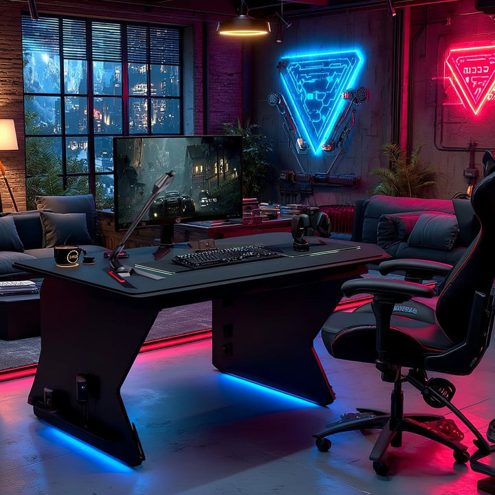 USB-gamingmikrofon med LED YouTube-streaming 1,5 m følsomhed 21 dB+3 dB NanoRS RS710