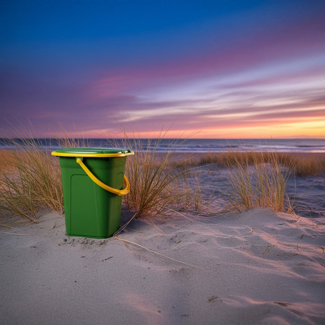 GreenBlue GB320GO rejsetoilet, mørkegrøn og orange