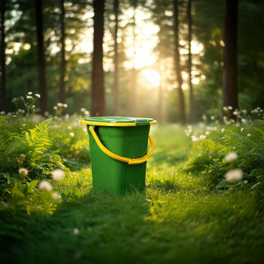 GreenBlue GB320GO rejsetoilet, mørkegrøn og orange