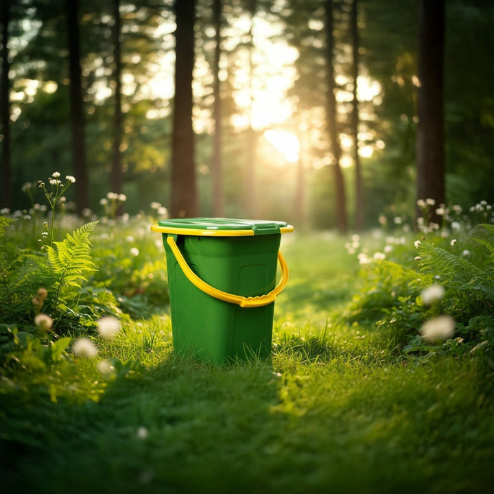 GreenBlue GB320GO rejsetoilet, mørkegrøn og orange