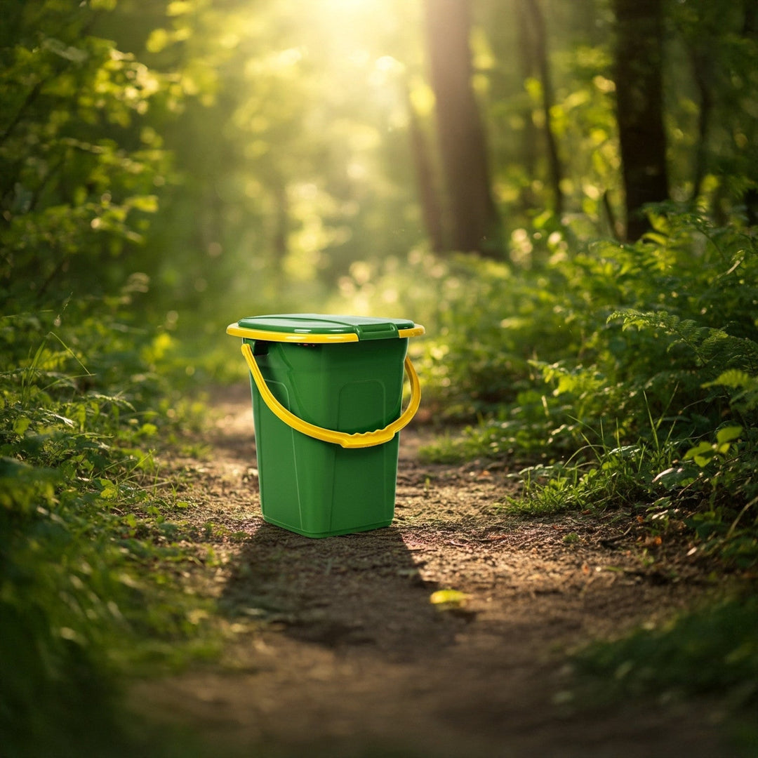 GreenBlue GB320GO rejsetoilet, mørkegrøn og orange