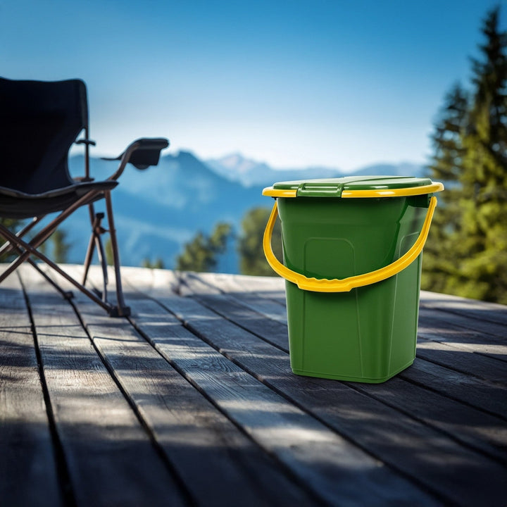 GreenBlue GB320GO rejsetoilet, mørkegrøn og orange
