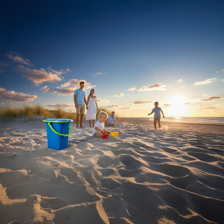 GreenBlue GB320BL campingtoilet, marineblå-lime