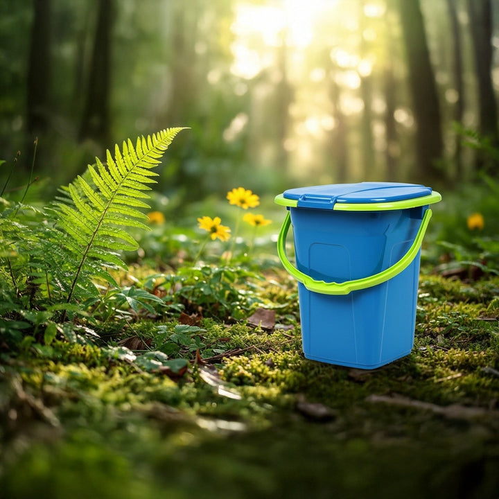 GreenBlue GB320BL campingtoilet, marineblå-lime