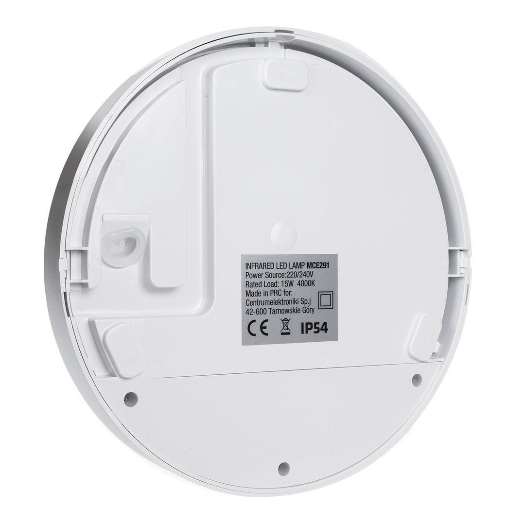 LED-lampe med infrarød bevægelsessensor MCE291 W 1100 lm 15 W IP54 Maclean Energy, farve: hvid