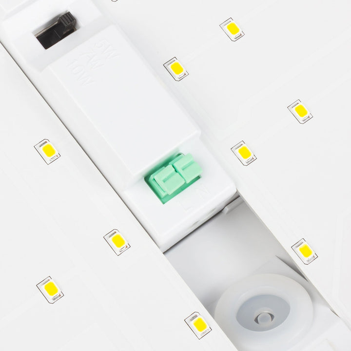 Maclean LED-lampe, husnummer, med skumringssensor, hvid, maks. 10 W, IP65, neutral farve (4000 K), maks. 1000 lm, MCE292 W