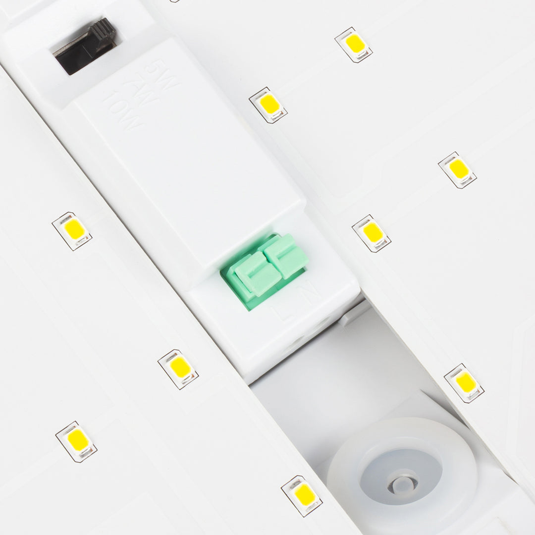 Maclean LED-lampe, husnummer, med skumringssensor, hvid, maks. 10 W, IP65, neutral farve (4000 K), maks. 1000 lm, MCE292 W