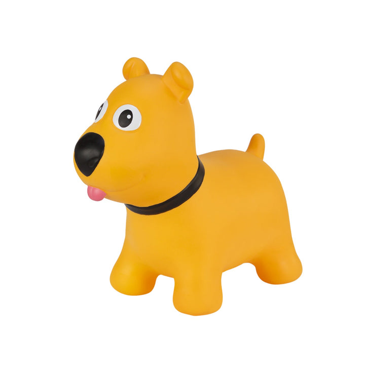Tootiny gul hund - oppustelig hoppebold til børn