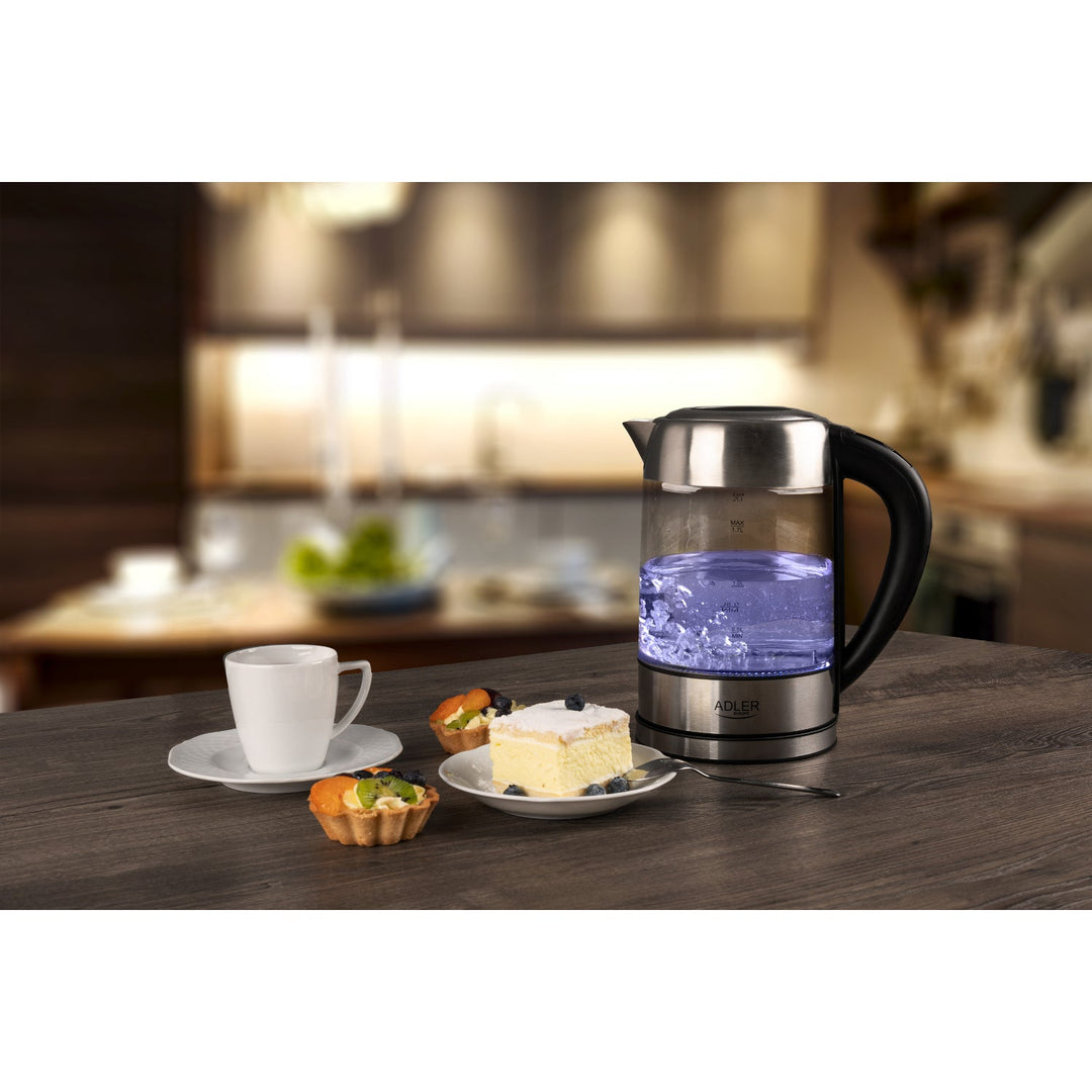 1,7 l glasvarmekande med temperaturregulering Adler AD 1247 NEW