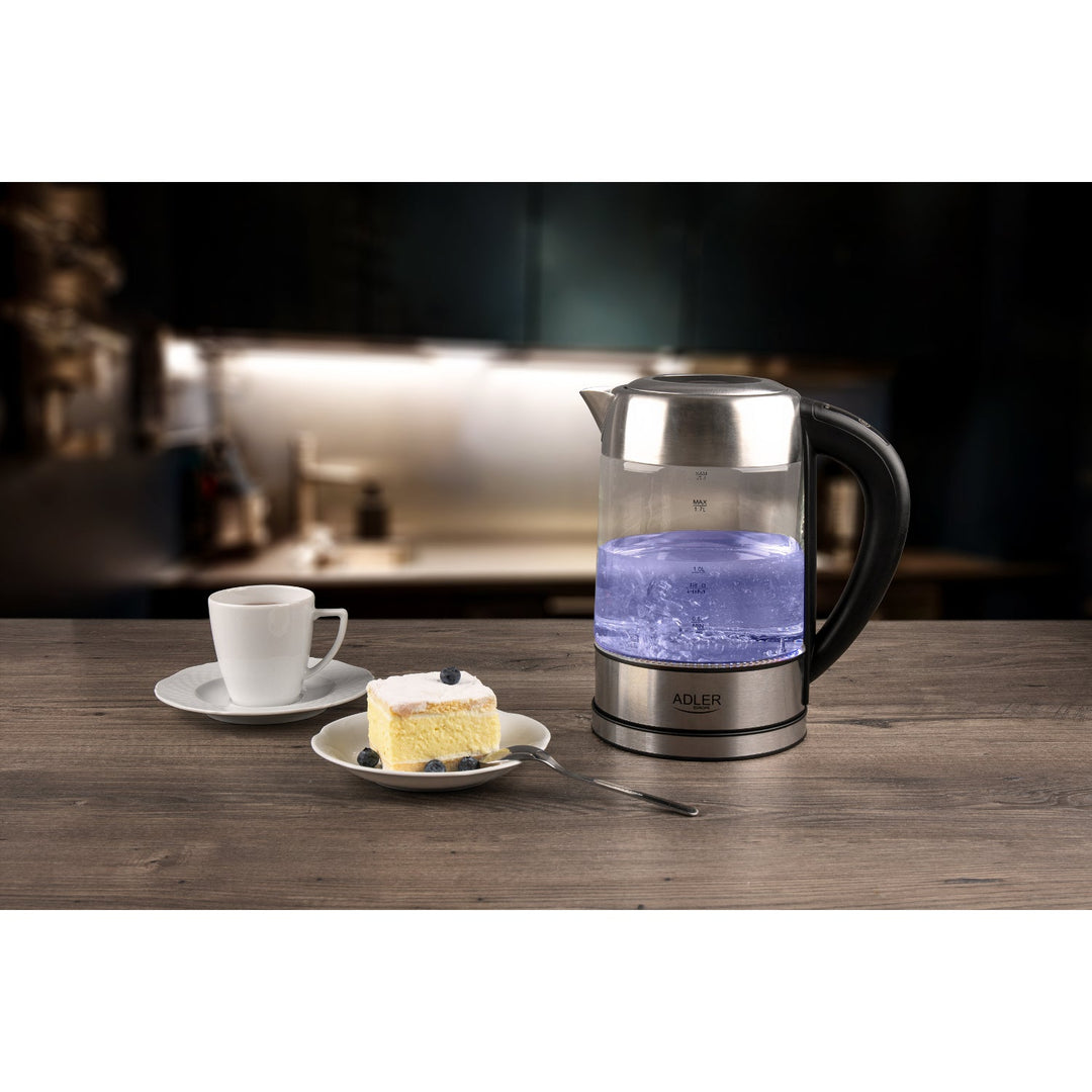 1,7 l glasvarmekande med temperaturregulering Adler AD 1247 NEW