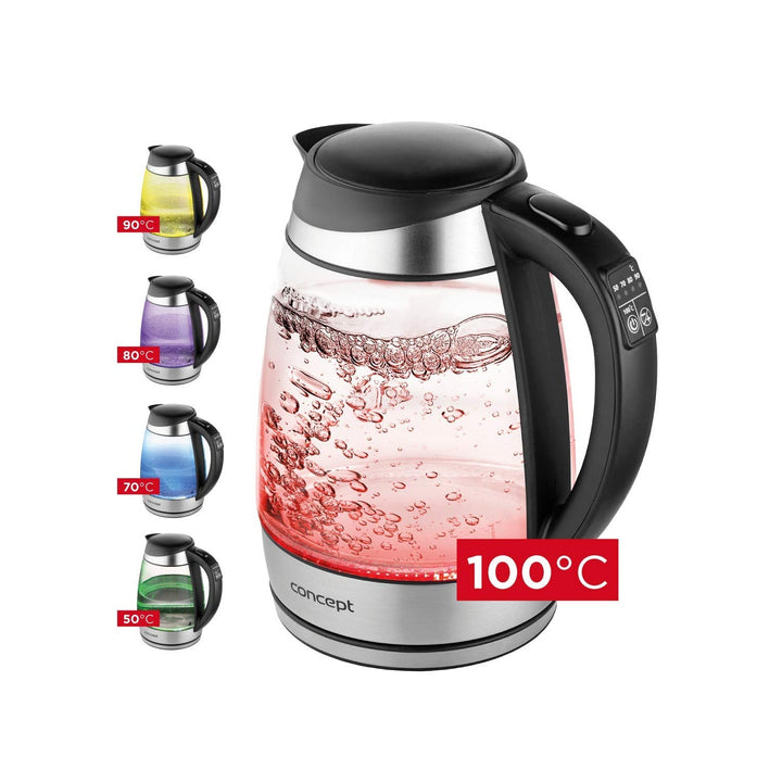 1,7 l elektrisk glaskedel med temperaturregulering Concept RK4120
