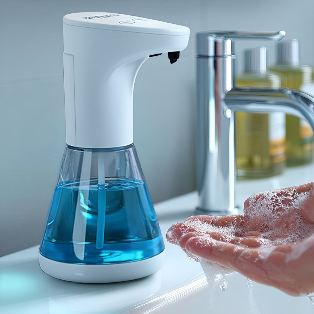 Automatisk dispenserbeholder til flydende sæbe, desinfektionsmidler og geler Promedix PR-530 480 ml, 4 AA-batterier
