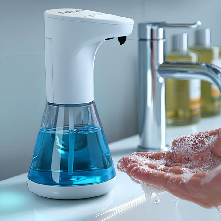 Automatisk dispenserbeholder til flydende sæbe, desinfektionsmidler og geler Promedix PR-530 480 ml, 4 AA-batterier