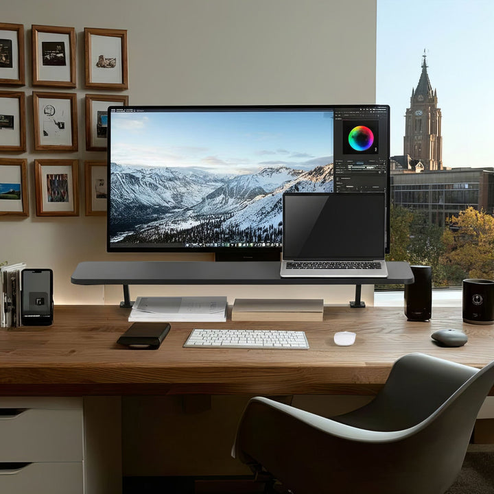 Ergo Office monitorhylde til bordplade, skrues fast, 13"~32", maks. 20 kg, ER-409