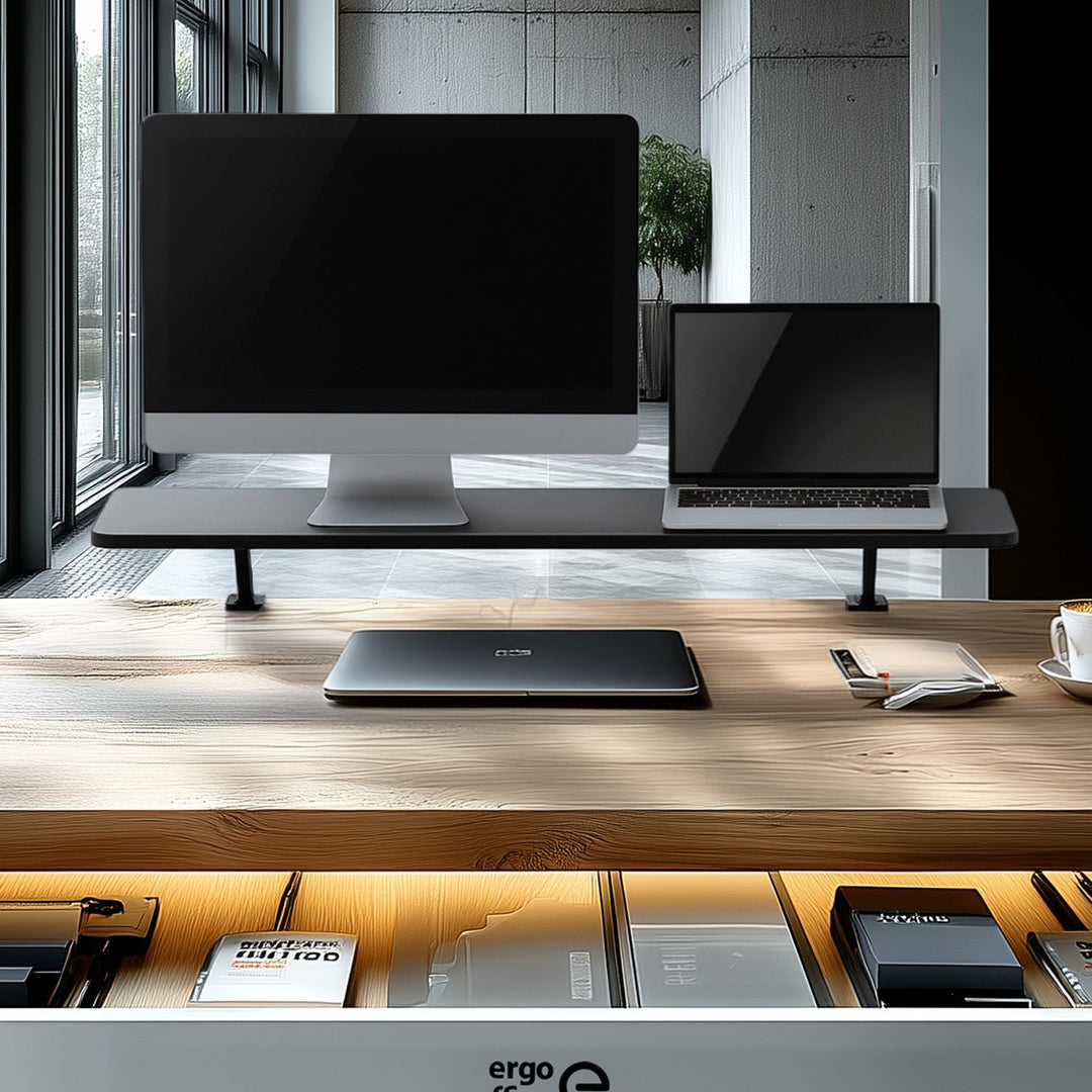 Ergo Office monitorhylde til bordplade, skrues fast, 13"~32", maks. 20 kg, ER-409