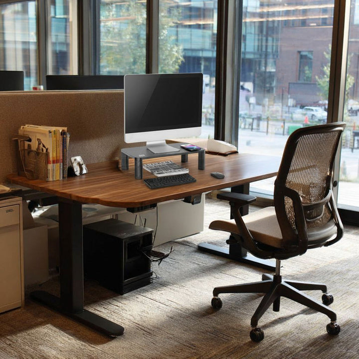 Ergo Office monitorbord, justerbar, med trådløs Qi-oplader, maks. 20 kg, 17-32", ER-415